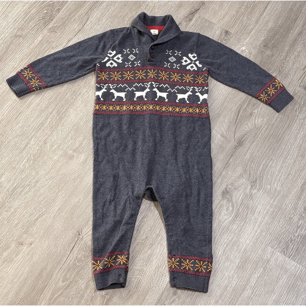 Tucker + Tate One Piece‎ Long Sleeve Cotton Romper Size 18 M
